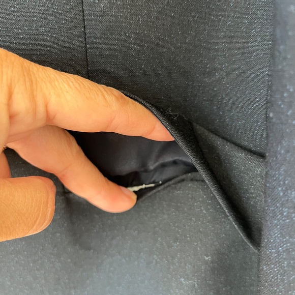 FENDI Men Jacket Sz 40/ L  Black Shiny Blue Sparkles Double Breasted Wool Blazer - Picture 9 of 10